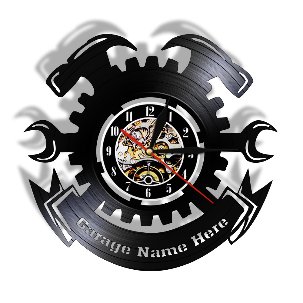 Auto Repair Shop Signs - Reloj de Pared con Diseño Moderno