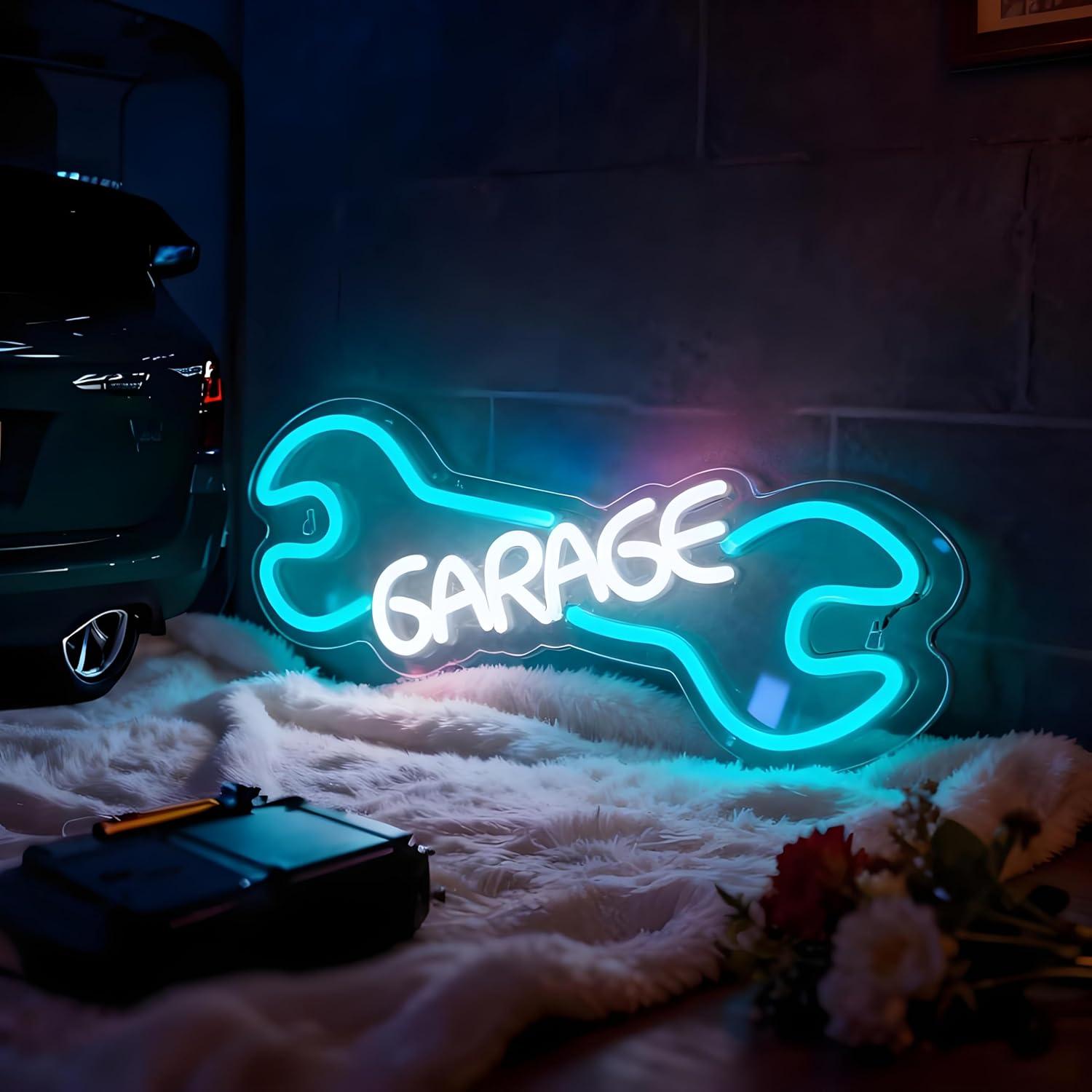 Letrero de neón para garaje, l - Auto Repair Shop Signs reseña y precio