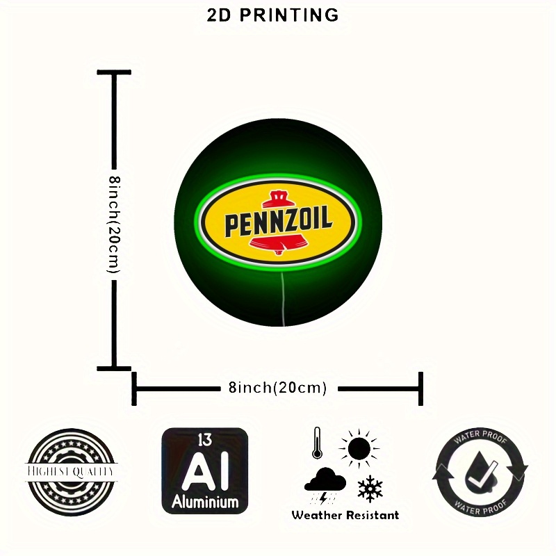 Letrero de Pared Metálico LED  - Auto Repair Shop Signs reseña y precio