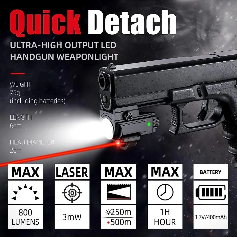 Linterna LED táctica de 800 lú - Timing Light Gun reseña y precio