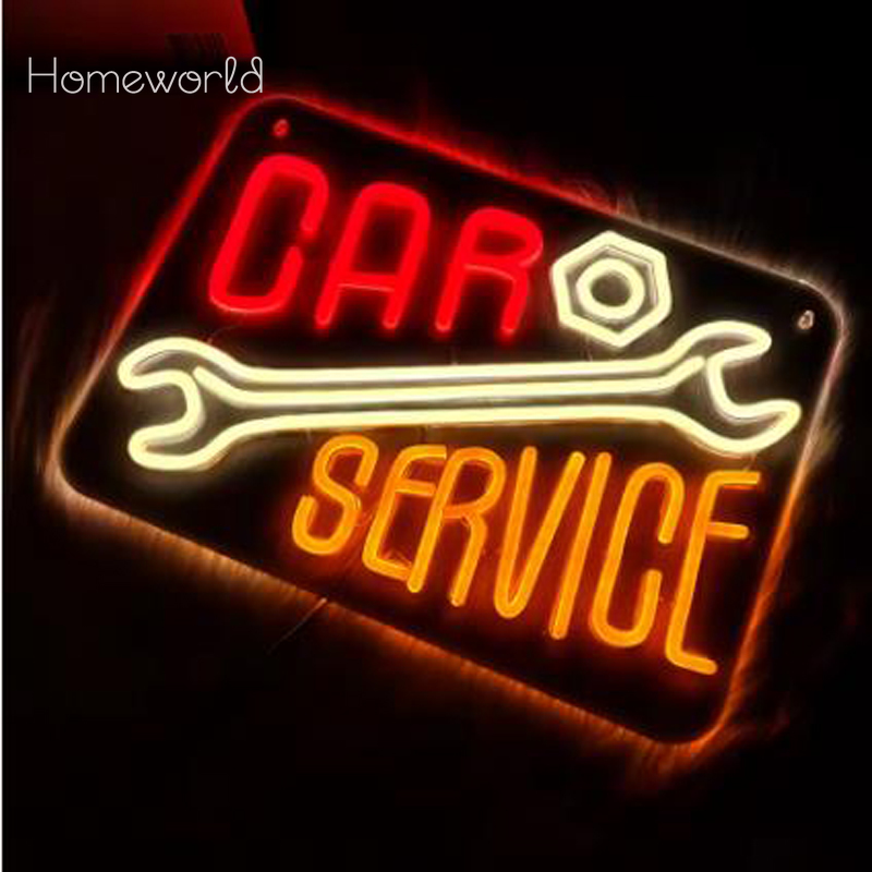 Letrero de neón para servicio  - Auto Repair Shop Signs reseña y precio