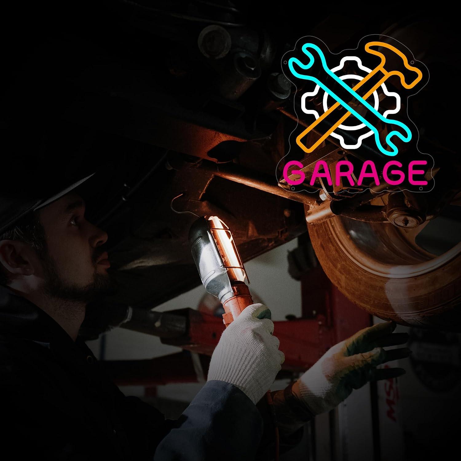 Letrero de Neón para Garaje, L - Auto Repair Shop Signs reseña y precio