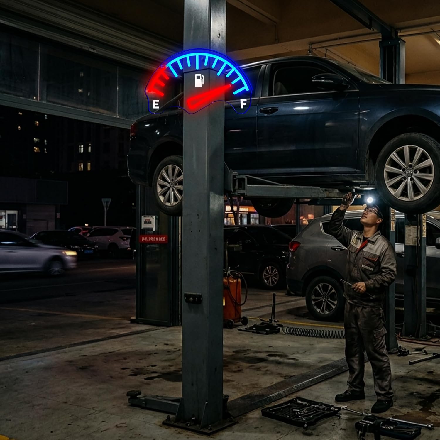 Medidor de Combustible para Au - Auto Repair Shop Signs reseña y precio