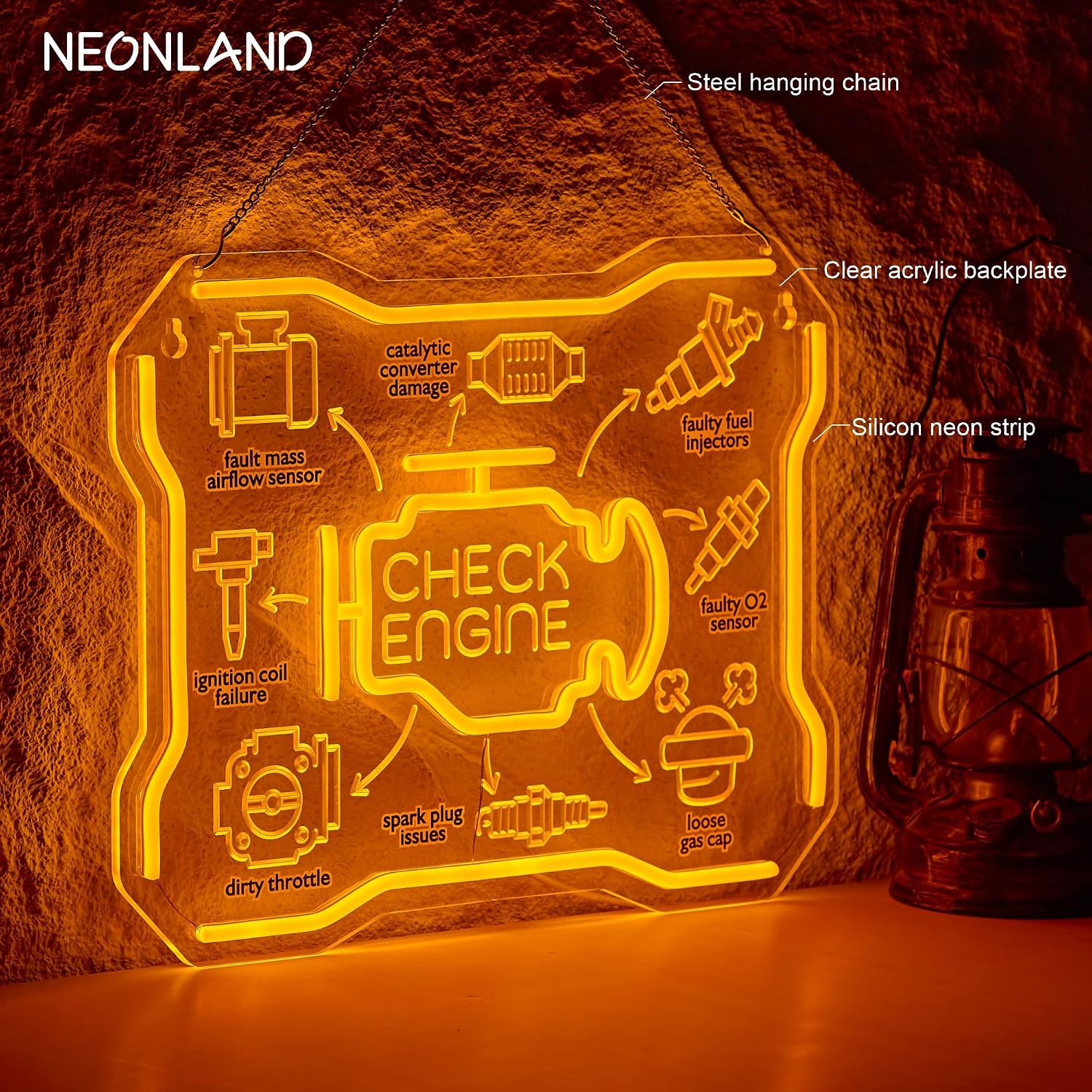 Letrero Luminoso LED USB con D - Auto Repair Shop Signs reseña y precio