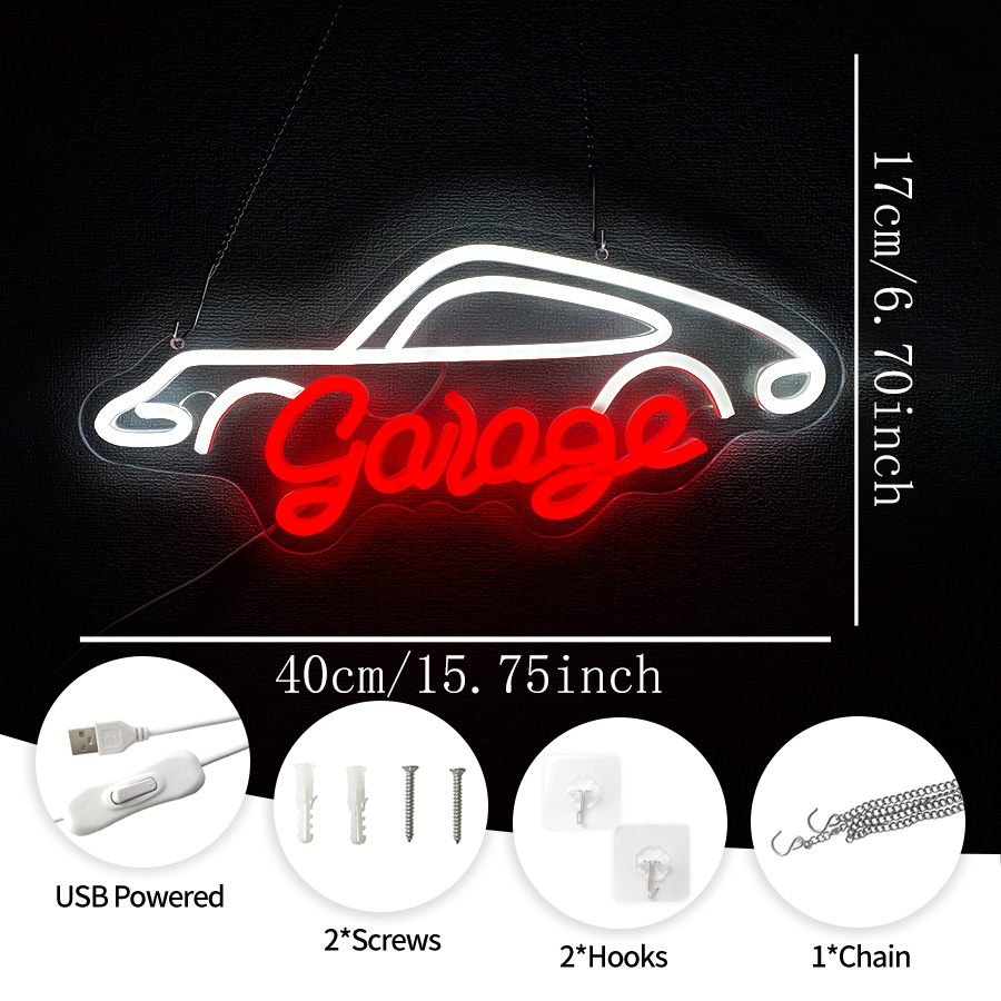 Letrero de neón para garaje, d - Auto Repair Shop Signs reseña y precio