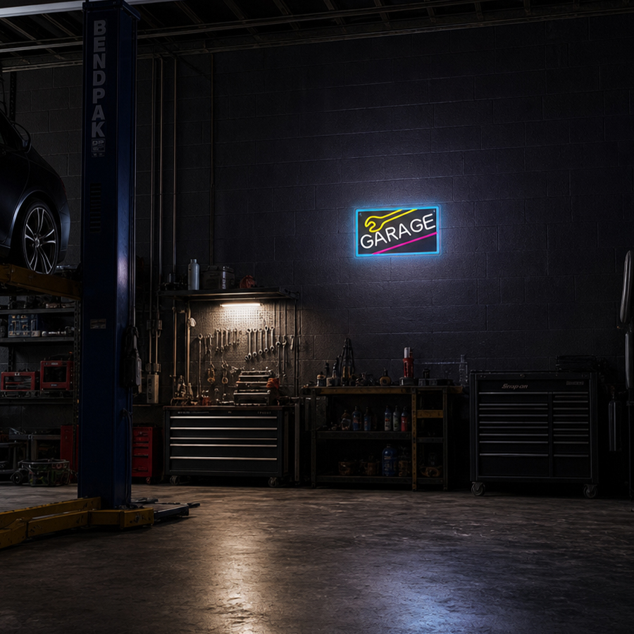 Letrero de neón para garaje, d - Auto Repair Shop Signs reseña y precio
